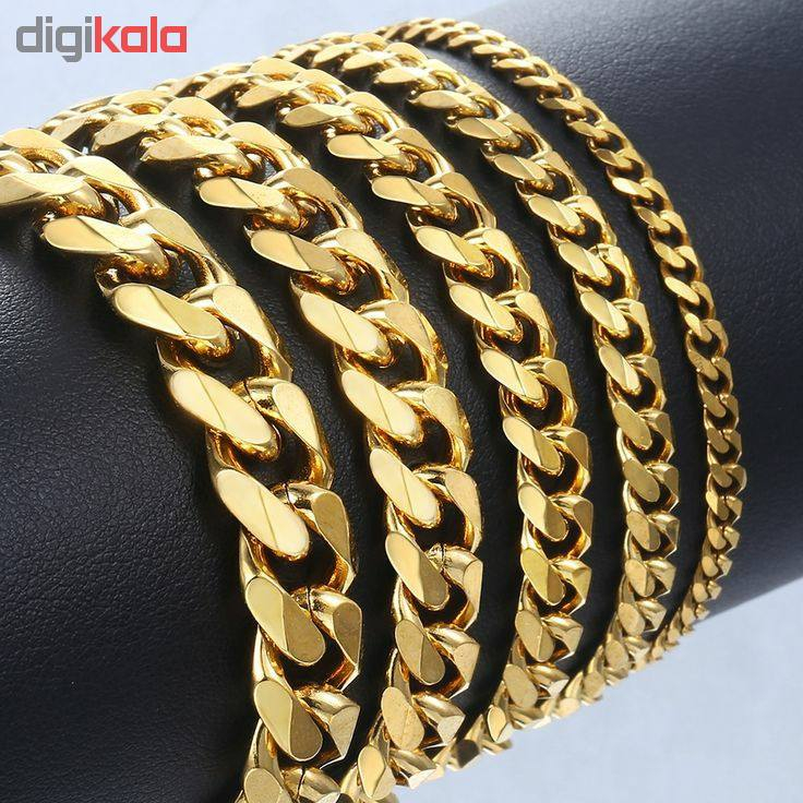 زنجیر نقره مردانه کد GKS065