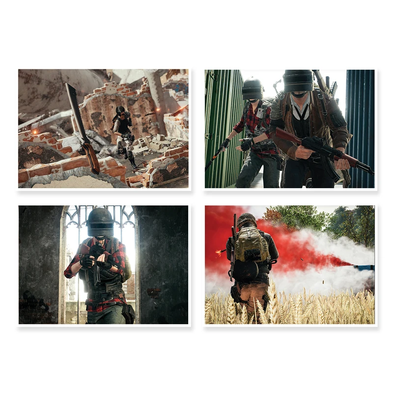 پوستر طرح PUBG کد A-1482 مجموعه 4 عددی
