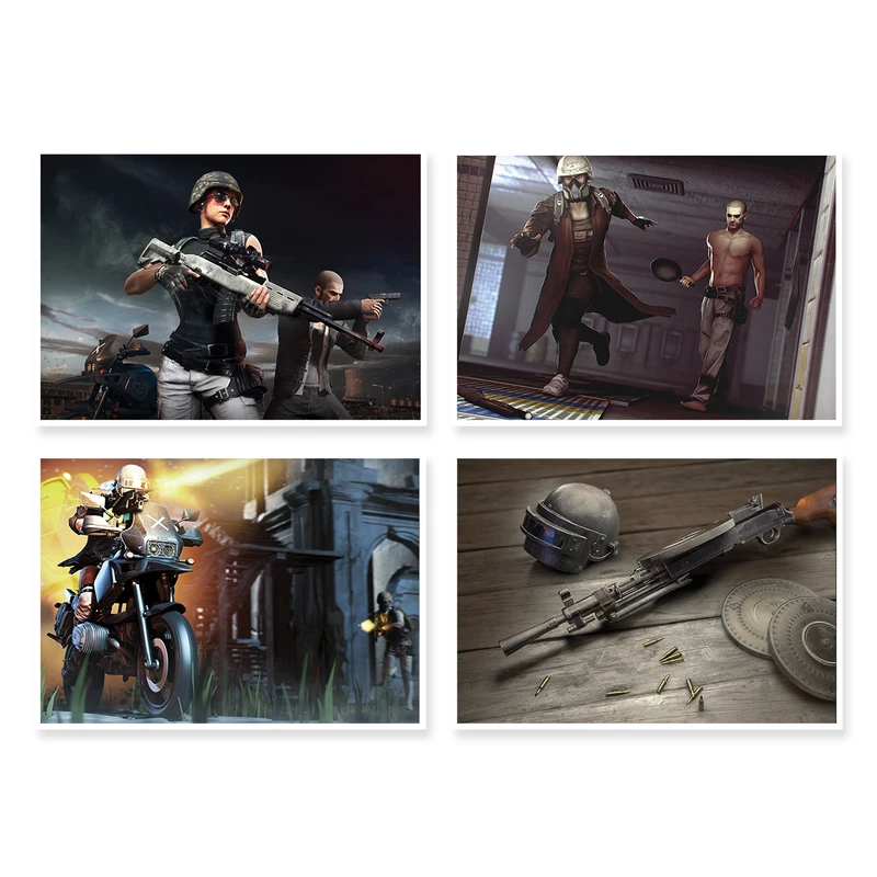 پوستر طرح PUBG کد A-1483 مجموعه 4 عددی