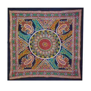 رومیزی سوزن دوزی مدل چهار بوته کد 4404