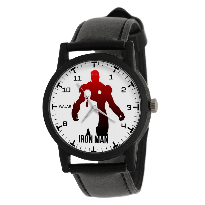 ساعت مچی عقربه ای زنانه و مردانه والار طرح آیرون من کد LF2315