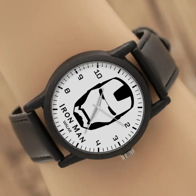 ساعت مچی عقربه ای والار طرح آیرون من کد LF2318