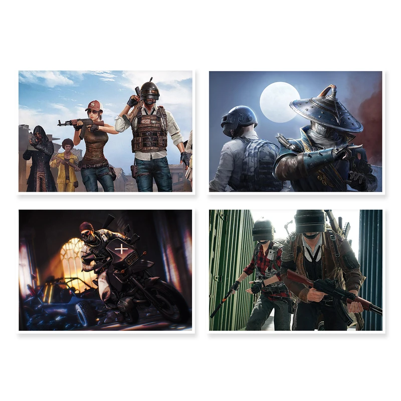 پوستر طرح PUBG کد A-1489 مجموعه 4 عددی