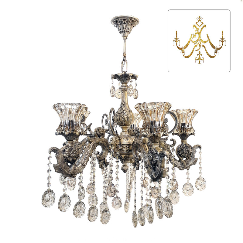 کریستال آویز لوستر کد LA204-P2 بسته 12 عددی