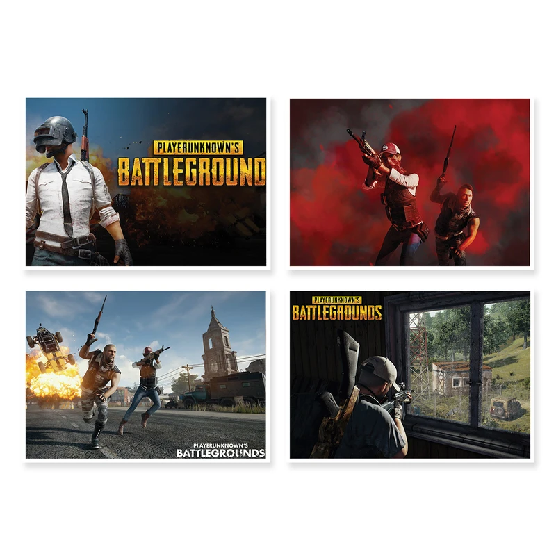 پوستر طرح PUBG کد A-1494 مجموعه 4 عددی