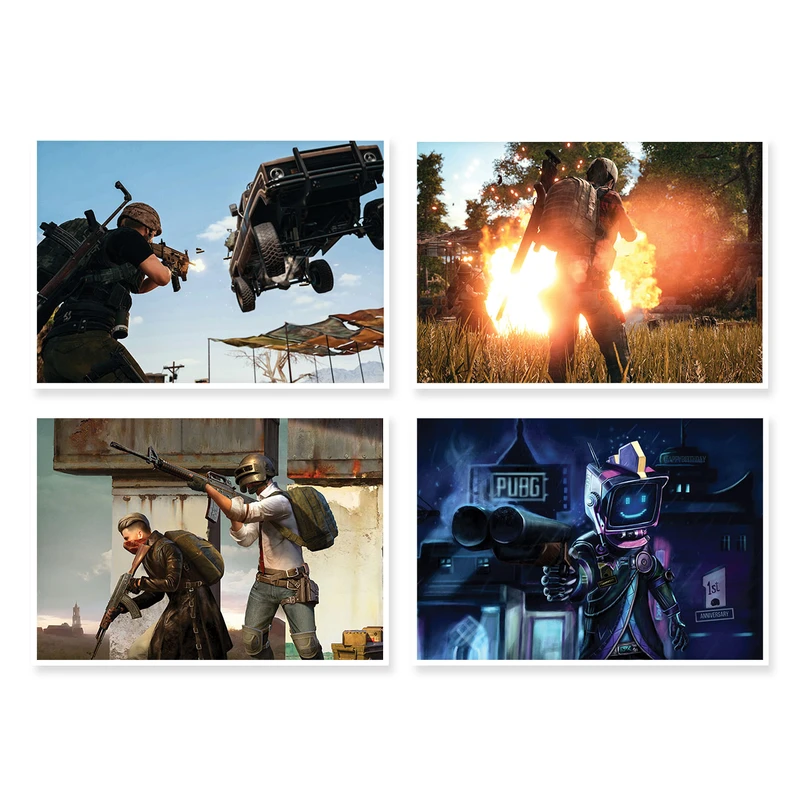 پوستر طرح PUBG کد A-1499 مجموعه 4 عددی