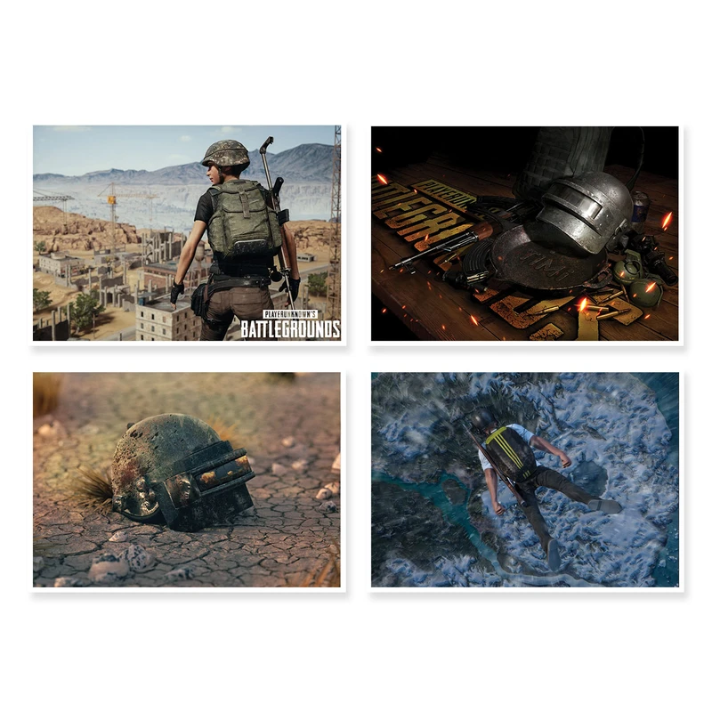 پوستر طرح PUBG کد A-1506 مجموعه 4 عددی