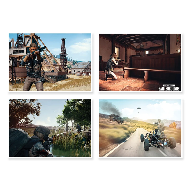 پوستر طرح PUBG کد A-1514 مجموعه 4 عددی