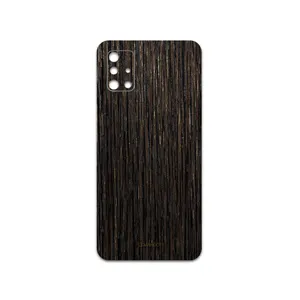 MAHOOT Dark-Gold-Stripes-Wood Cover Sticker for Samsung Galaxy A51