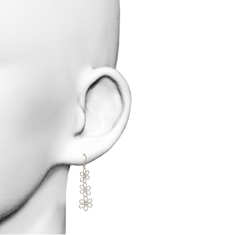 گوشواره نقره زنانه کد IM039