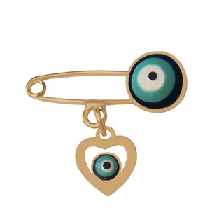 سنجاق سینه زنانه وای اس ایکس طرح چشم نظر کد 31