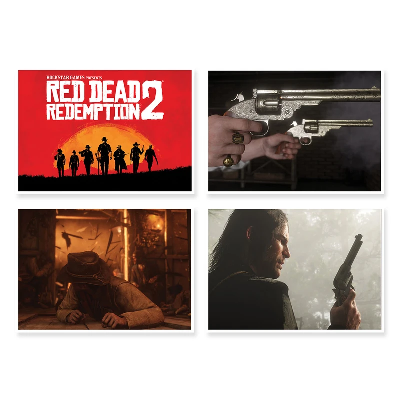 پوستر طرح Red Dead Redemption 2 کد A-1518 مجموعه 4 عددی