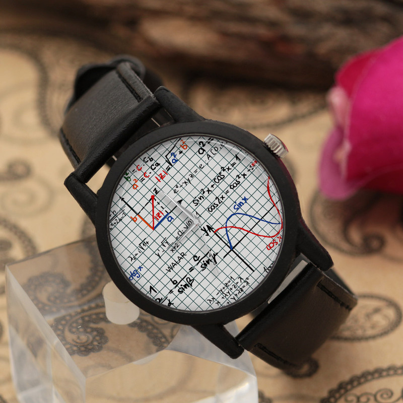 ساعت مچی عقربه ای والار طرح ریاضی کد LF2394