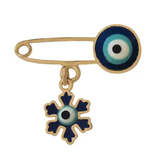 سنجاق سینه زنانه وای اس ایکس طرح چشم نظر کد 32