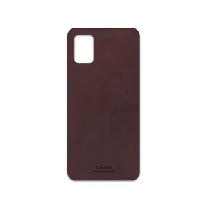 MAHOOT Matte-Dark-Brown-Leather Cover Sticker for Samsung Galaxy A51