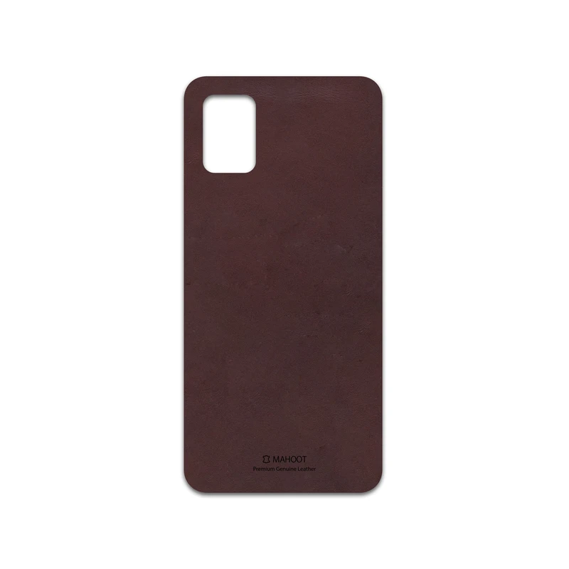 برچسب پوششی ماهوت مدل Matte-Dark-Brown-Leather مناسب برای گوشی موبایل سامسونگ Galaxy A51