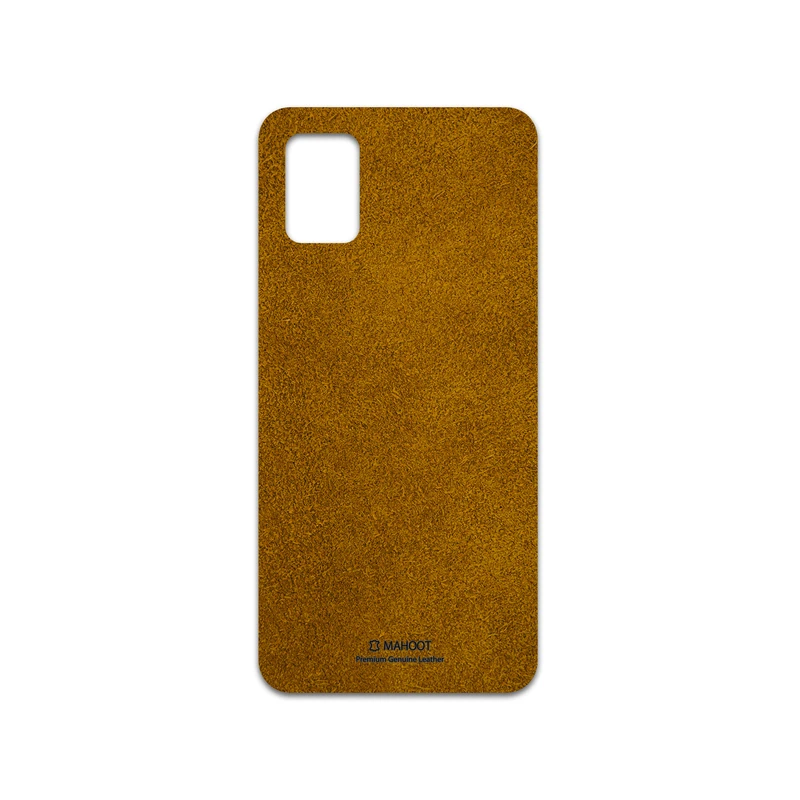 برچسب پوششی ماهوت مدل Brown-Chamois-Leather مناسب برای گوشی موبایل سامسونگ Galaxy A51