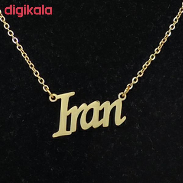گردنبند نقره نه ژوپینگ طرح ایران کد A91021