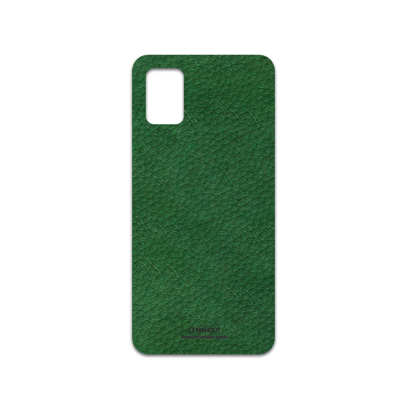 برچسب پوششی ماهوت مدل Green-Leather مناسب برای گوشی موبایل سامسونگ Galaxy A51