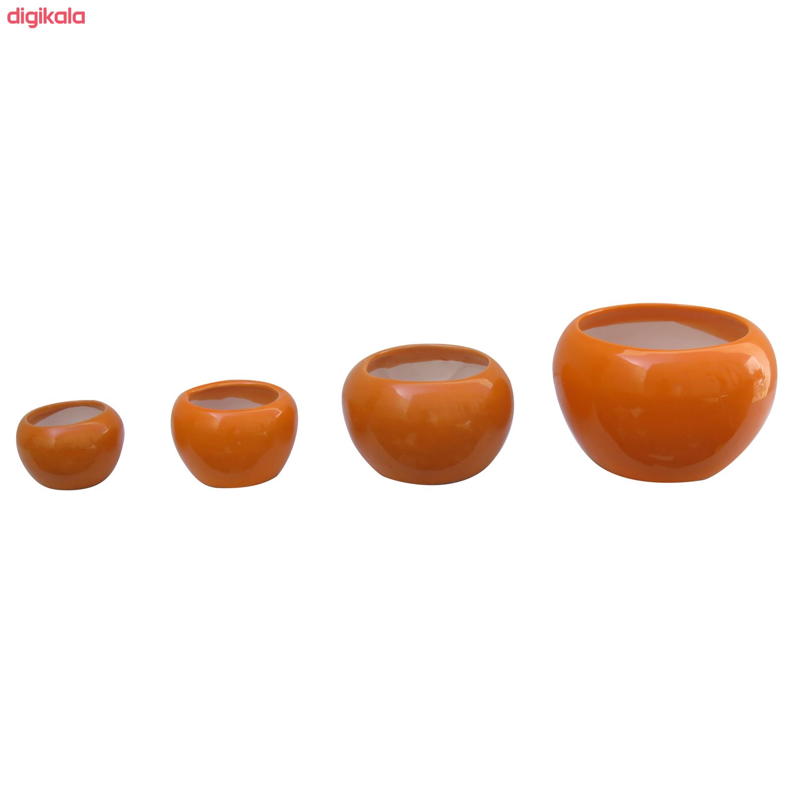 گلدان سرامیکی کد K-114 مجموعه 4 عددی