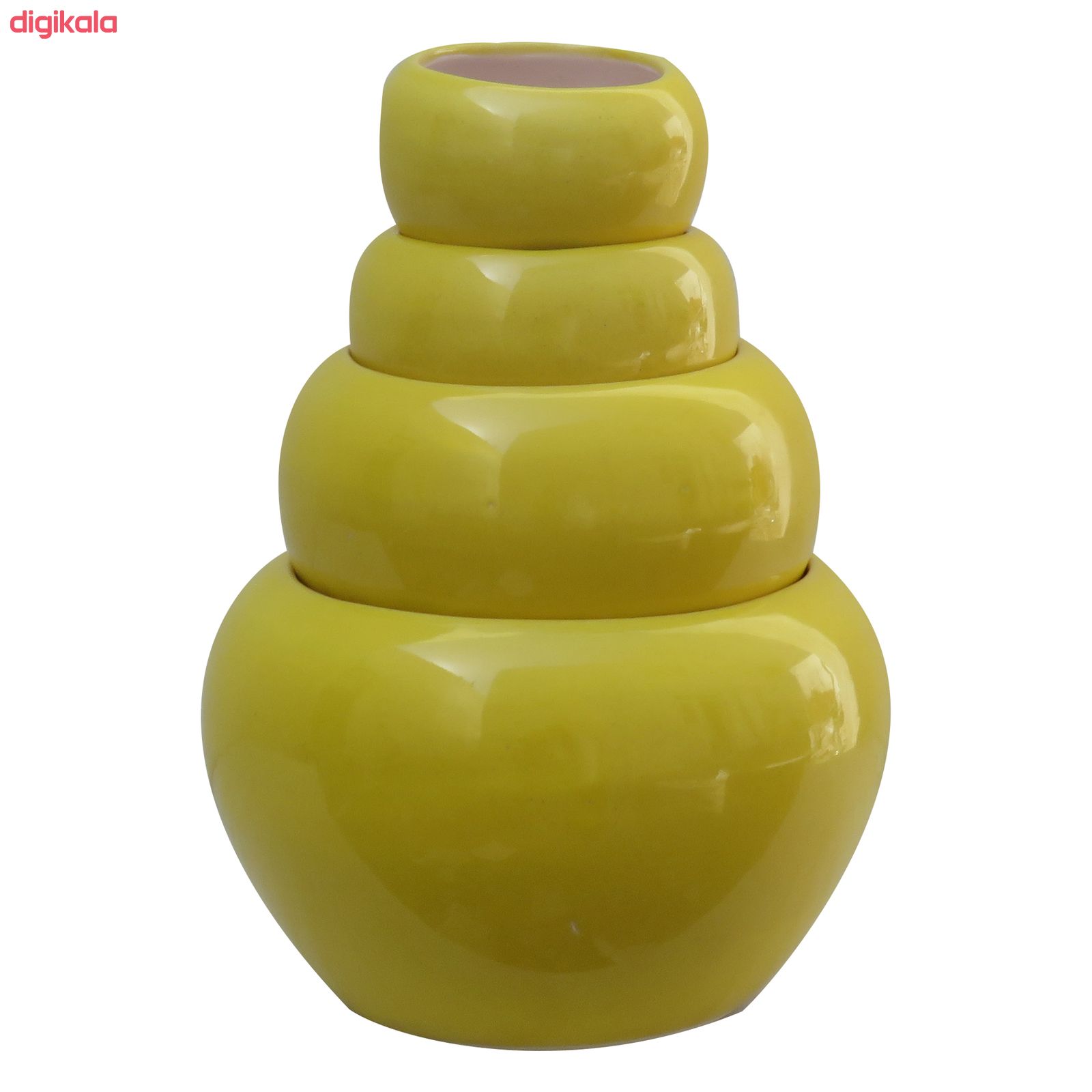 گلدان سرامیکی کد K-114 مجموعه 4 عددی
