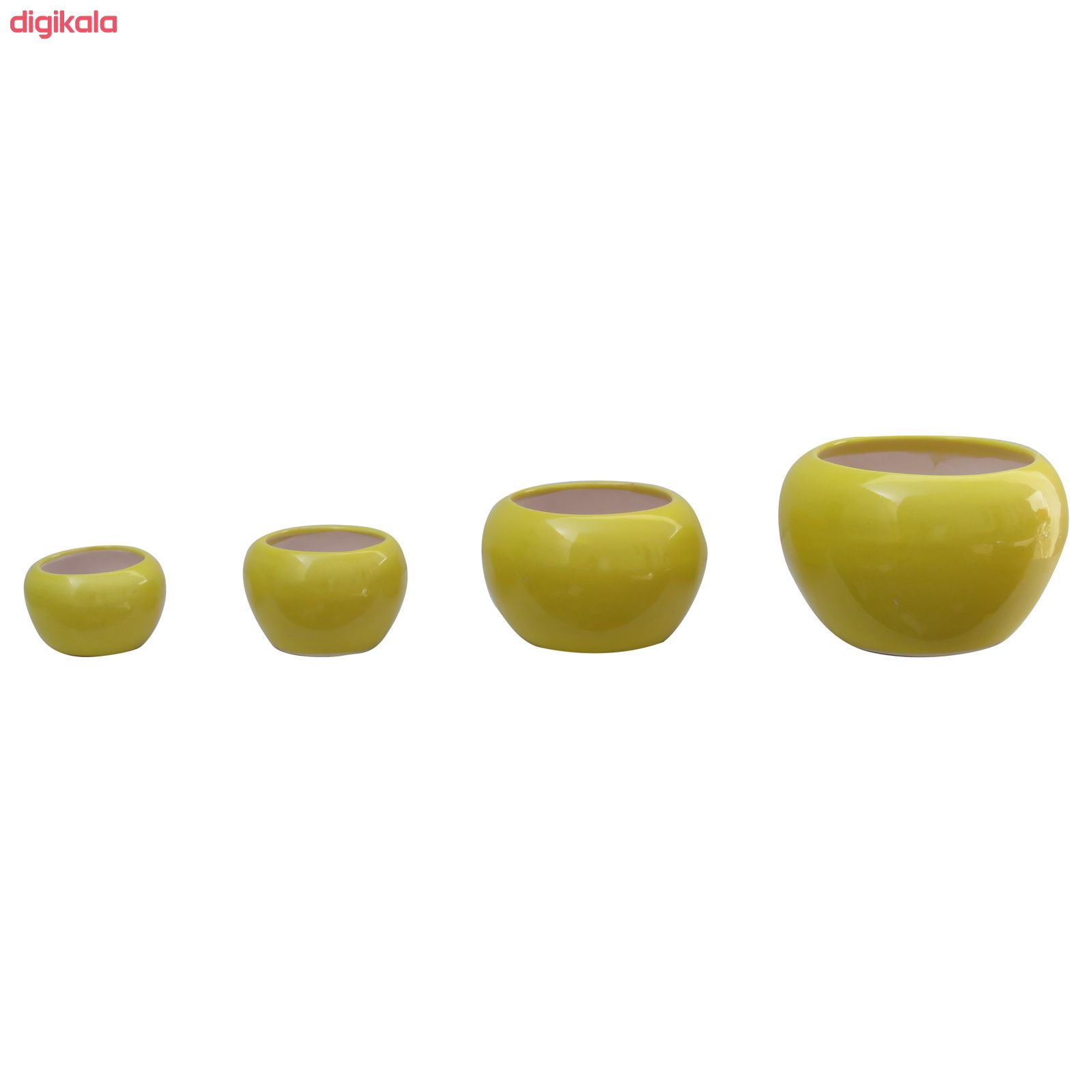 گلدان سرامیکی کد K-114 مجموعه 4 عددی