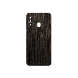 MAHOOT Dark-Gold-Stripes-Wood Cover Sticker for Samsung Galaxy A20e