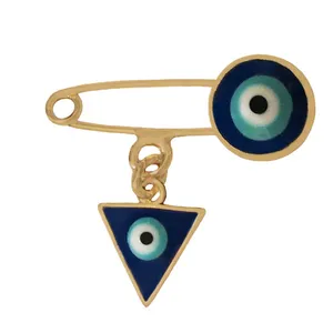 سنجاق سینه زنانه وای اس ایکس طرح چشم نظر کد 33