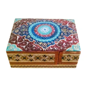جا سکه ای خاتم کاری طرح تذهيب کد B 204