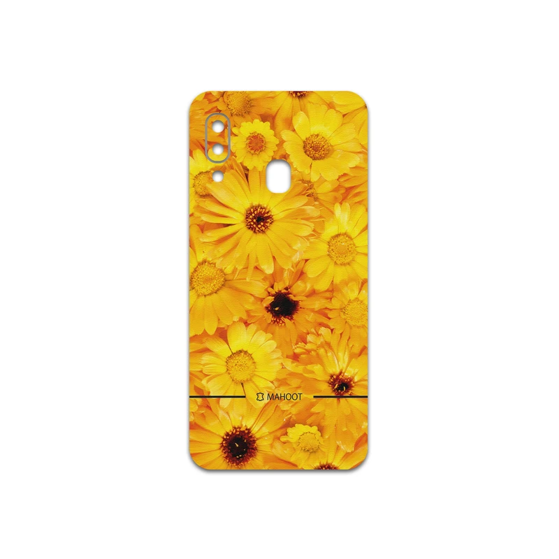 برچسب پوششی ماهوت مدل Yellow-Flower مناسب برای گوشی موبایل سامسونگ Galaxy A20e