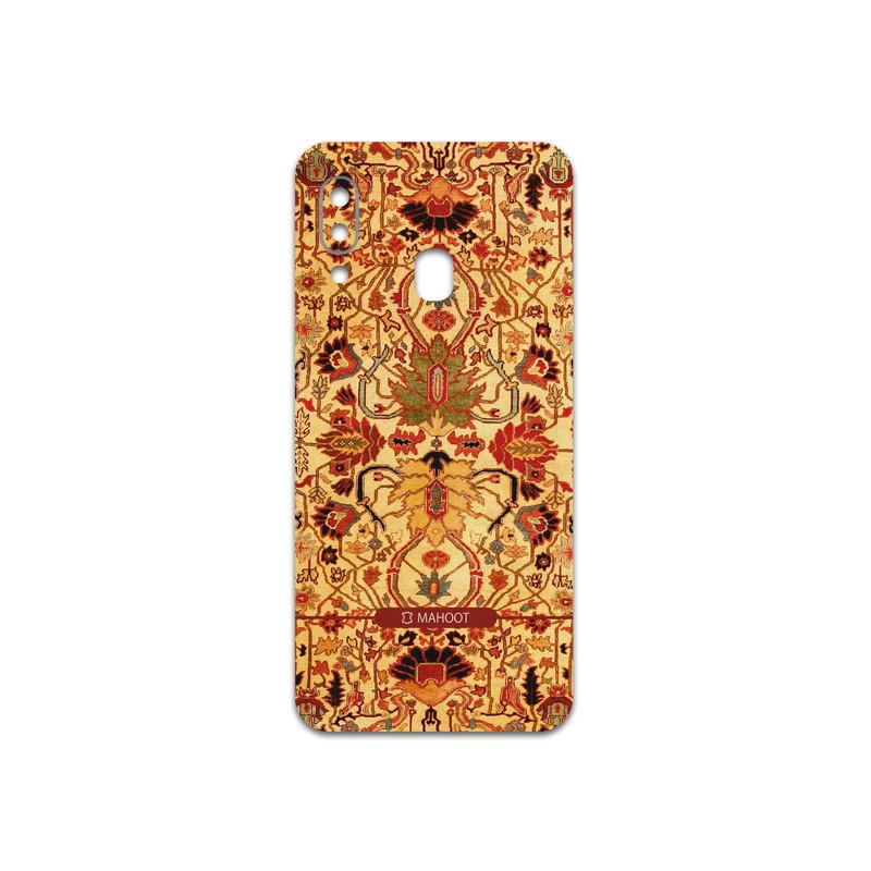 برچسب پوششی ماهوت مدل Persian-Carpet-Yellow مناسب برای گوشی موبایل سامسونگ Galaxy A20e