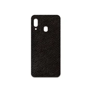 MAHOOT Dark-Brown-Leather Cover Sticker for Samsung Galaxy A20e