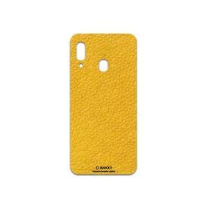 MAHOOT Mustard-Leather Cover Sticker for Samsung Galaxy A20e
