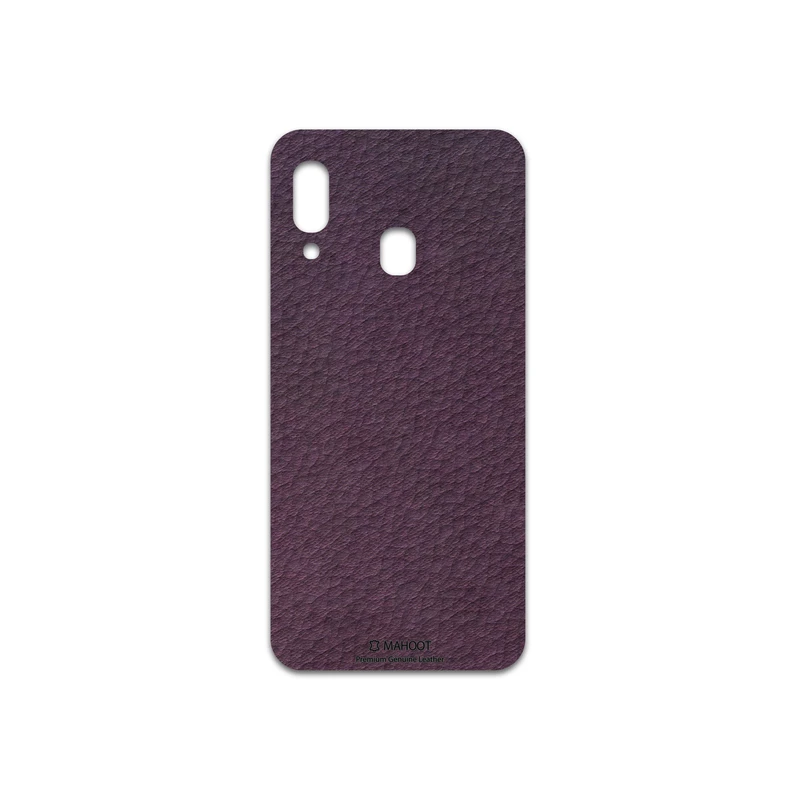 برچسب پوششی ماهوت مدل Purple-Leather مناسب برای گوشی موبایل سامسونگ Galaxy A20e