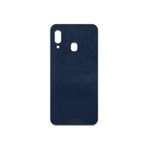 MAHOOT Deep-Blue-Leather Cover Sticker for Samsung Galaxy A20e
