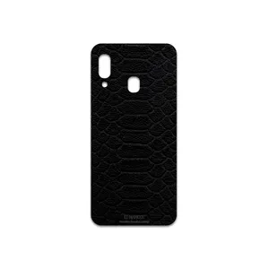 MAHOOT Black-Snake-Leather Cover Sticker for Samsung Galaxy A20e