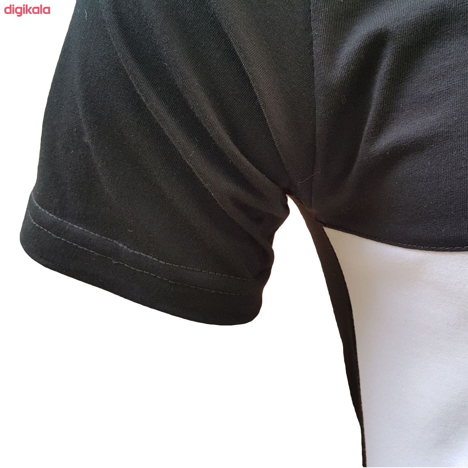  تی شرت آستین کوتاه مردانه طرح آژاکس کد A259G رنگ مشکی