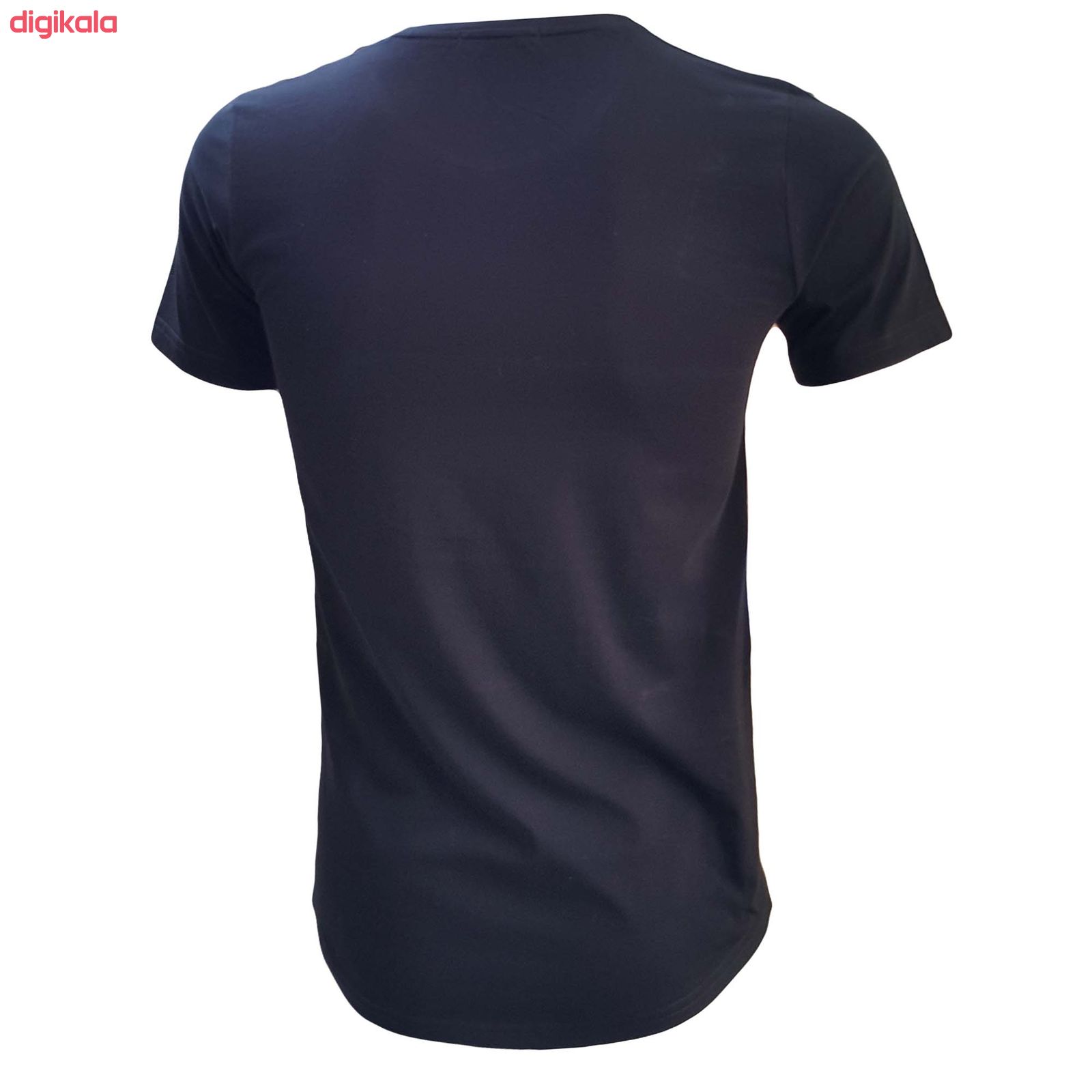  تی شرت آستین کوتاه مردانه طرح آژاکس کد A260G رنگ مشکی