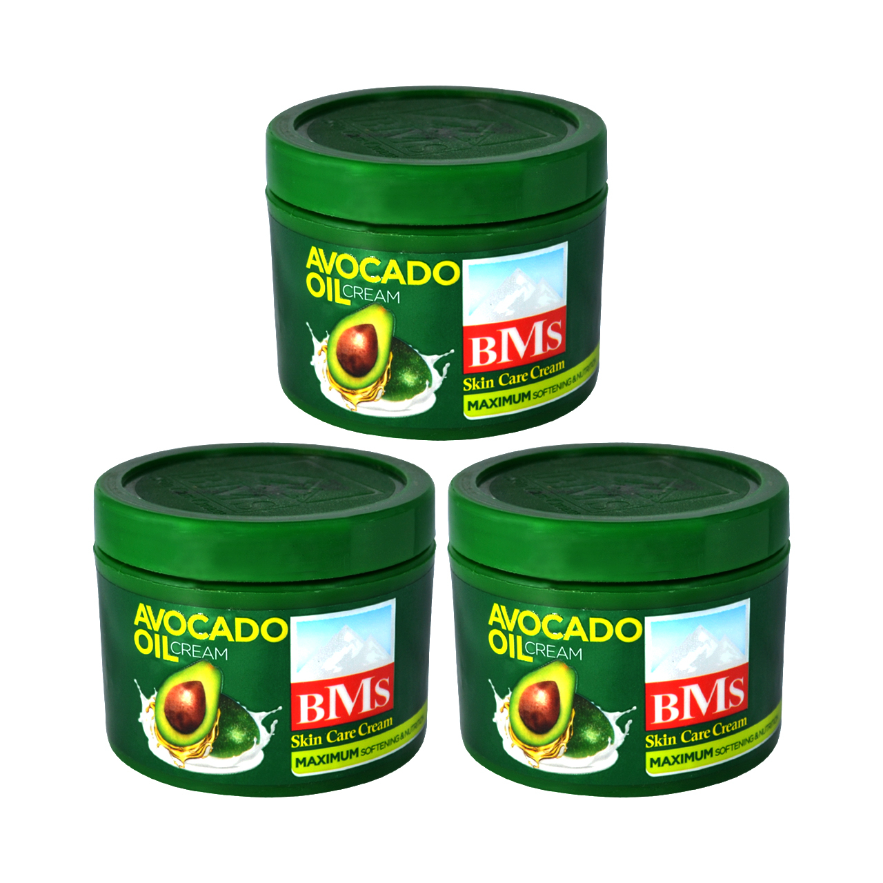 کرم نرم کننده و مرطوب کننده بی ام اس مدل AVACADO1 حجم 200 میلی لیتر مجموعه 3 عددی