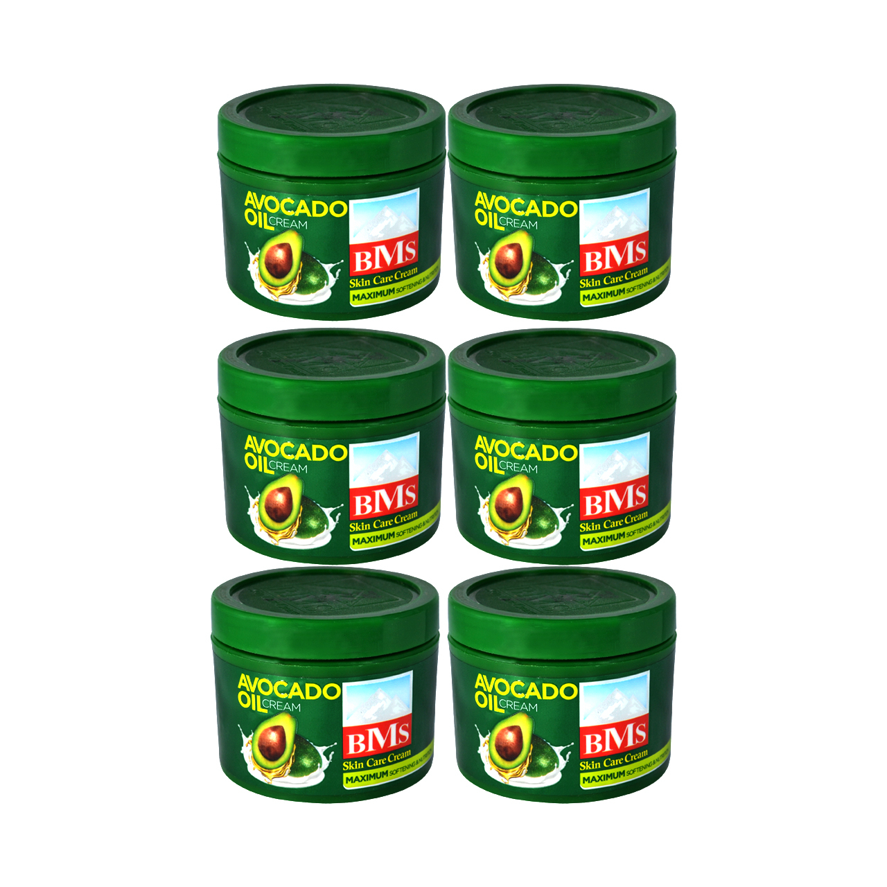 کرم نرم کننده و مرطوب کننده بی ام اس مدل AVACADO1 حجم 200 میلی لیتر مجموعه 6 عددی