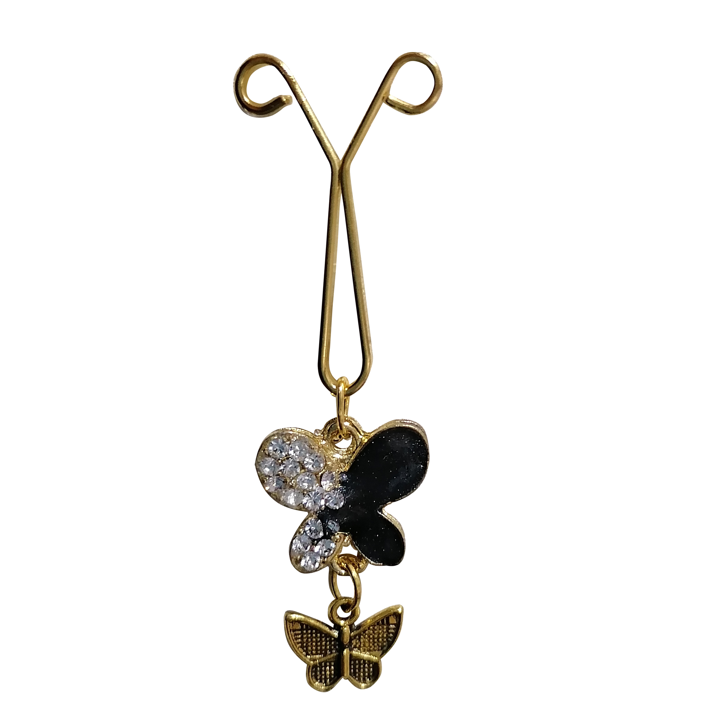  گیره روسری طرح پروانه مدل aviz 01 