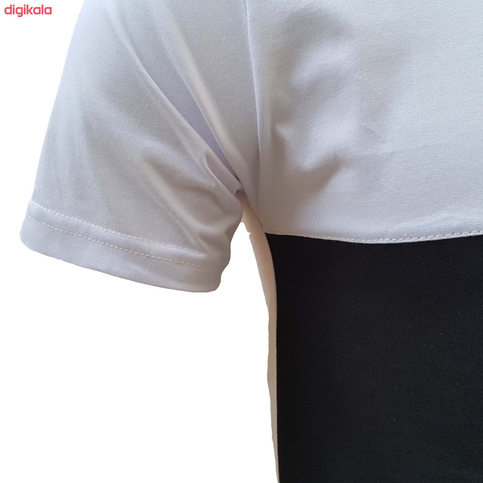  تی شرت آستین کوتاه مردانه طرح آژاکس کد A264Wرنگ سفید