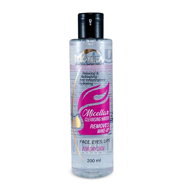 آب پاک کننده آرایش صورت موزیلا مدل Dry Skin حجم 200 میلی لیتر آب پاک کننده آرایش صورت موزیلا مدل Dry Skin حجم 200 میلی لیتر