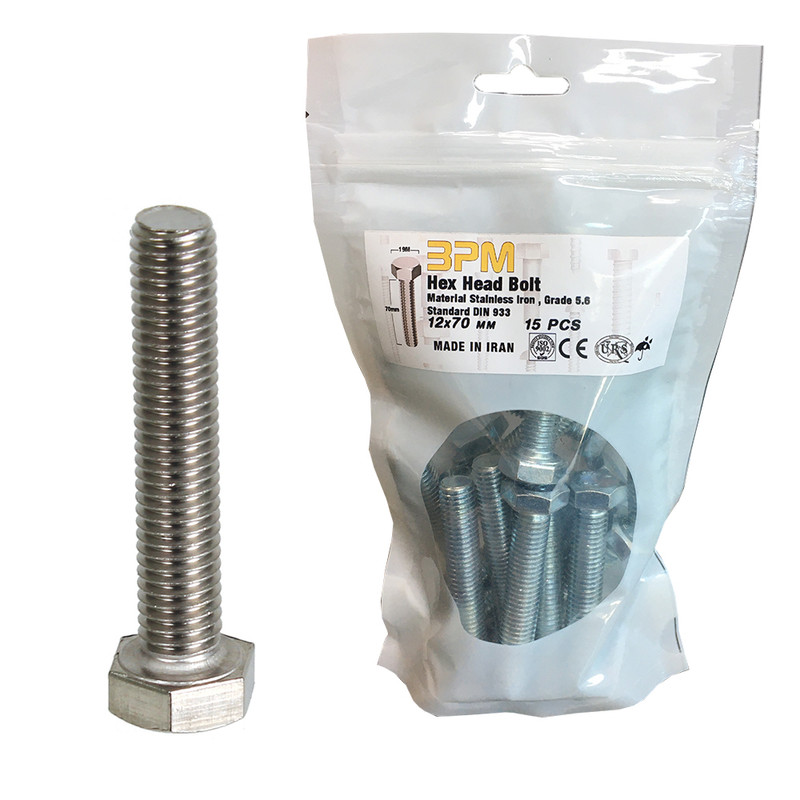 پیچ مدل BPM12-70 بسته 15 عددی