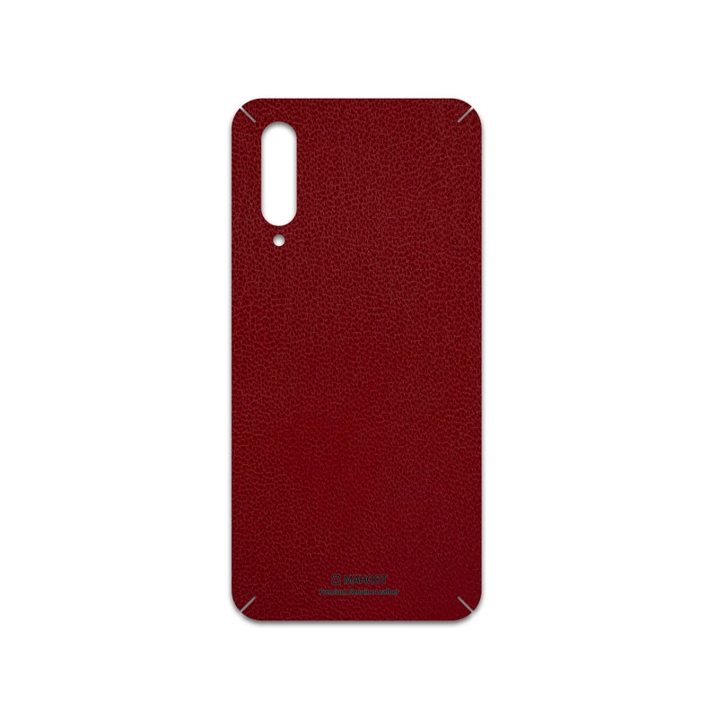 برچسب پوششی ماهوت مدل Red-Leather مناسب برای گوشی موبایل شیائومی Mi 9 Lite