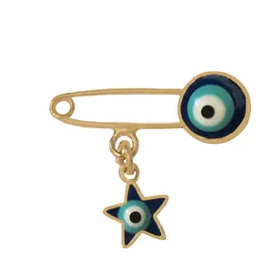 سنجاق سینه زنانه وای اس ایکس طرح چشم نظر کد 34