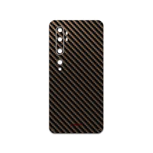 MAHOOT Glossy-Brown-Fiber Cover Sticker for Xiaomi Mi Note 10