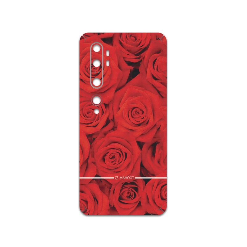 برچسب پوششی ماهوت مدل Red-Flower مناسب برای گوشی موبایل شیائومی Mi Note 10