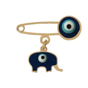 سنجاق سینه زنانه وای اس ایکس طرح چشم نظر کد 35