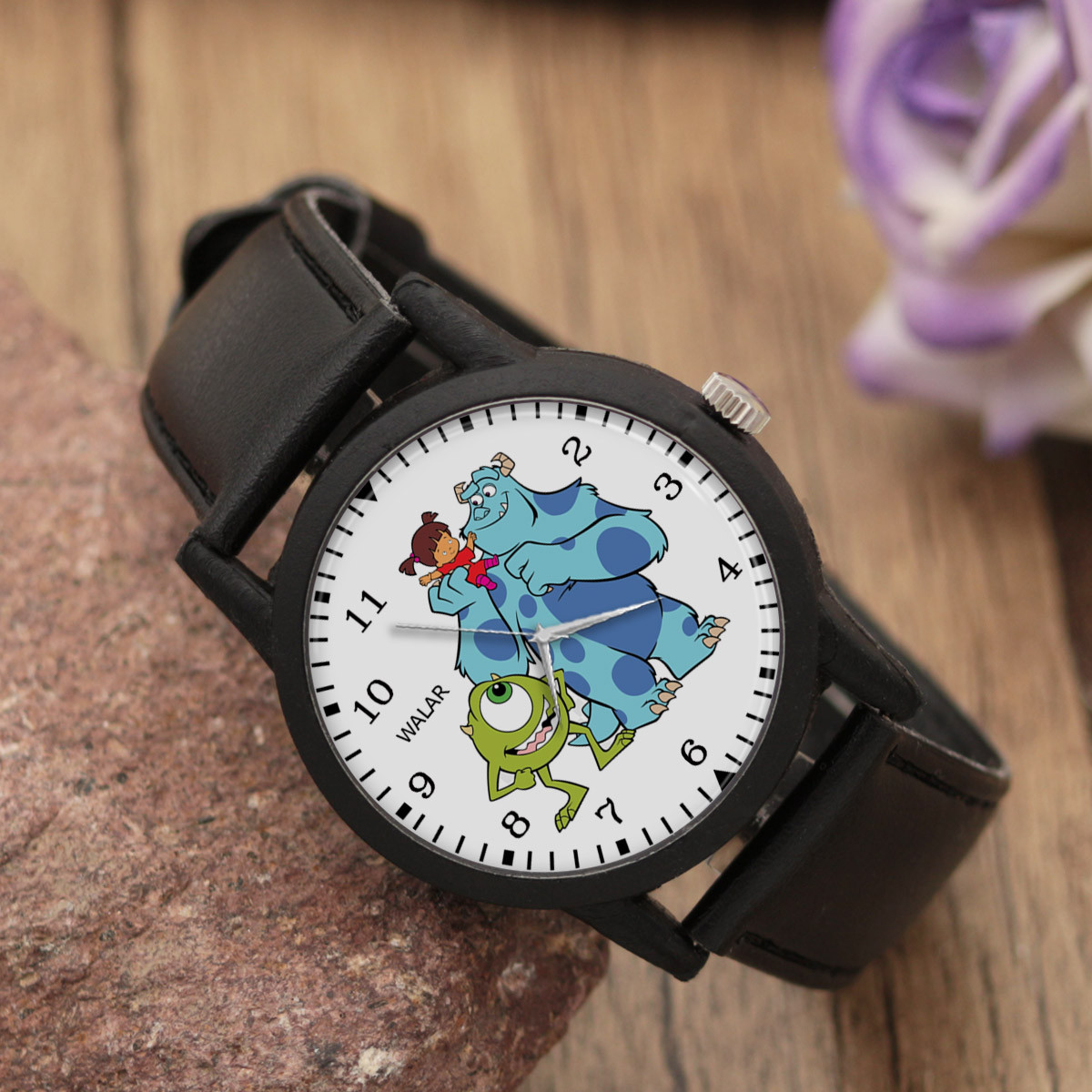 ساعت مچی عقربه ای والار طرح کارخانه هیولاها کد LF2456